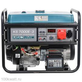 Konner&Sohnen KS 7000E-3 Генератор бензиновый 380 В 5.5 кВт с электрозапуском 